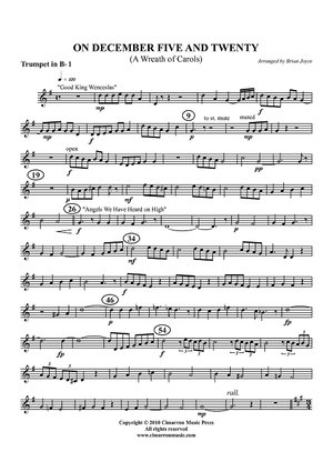On December Five and Twenty (A Wreath of Carols) - Trumpet 1 in Bb