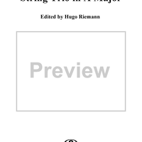 String Trio in A Major, Op. 1, No. 2 - Violin 1