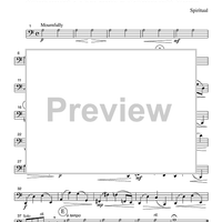 Sometimes I Feel Like a Motherless Child - Part 3 Cello or Bassoon