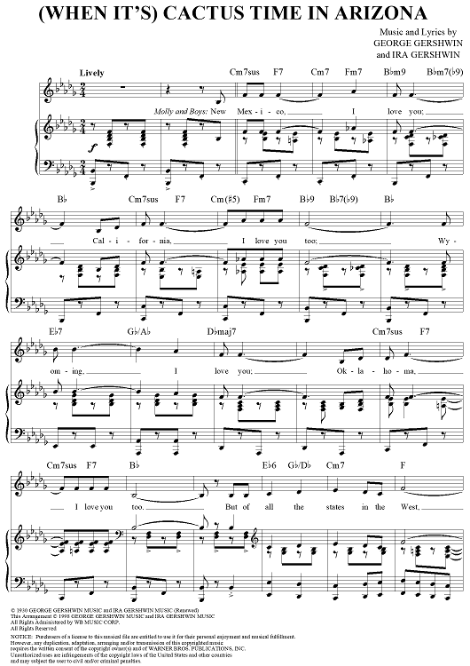 (When It's) Cactus Time in Arizona