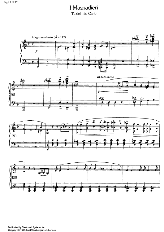 Tu del mio Carlo from I Masnadieri