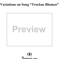 Variations on Trockne Blumen - Flute