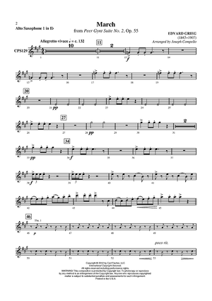 March (from Peer Gynt Suite No. 2) - Alto Sax 1