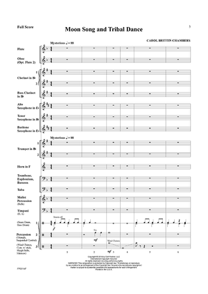 Moon Song and Tribal Dance - Score