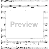 Violin Duet No. 7 in B-flat Major from "Twelve Easy Duets", Op. 10 - Violin 1