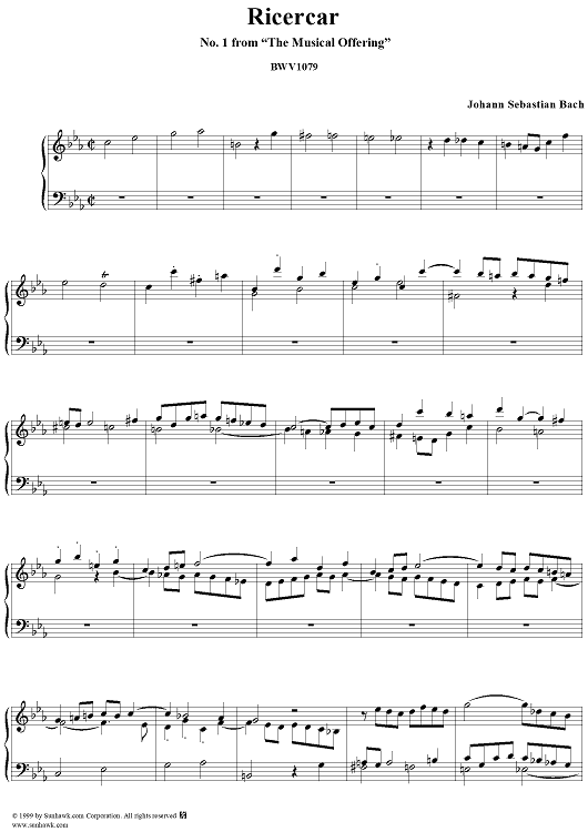 Ricercar a 3 - No. 1 from 