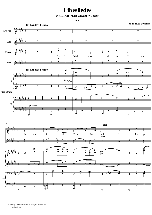 1. Rede, Mädchen, allzu liebes