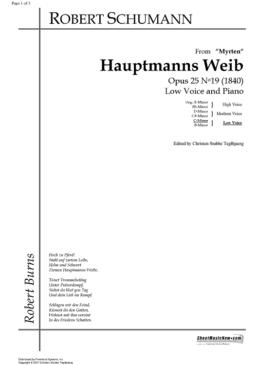 Hauptmanns Weib Op.25 No.19