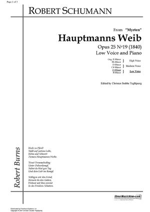 Hauptmanns Weib Op.25 No.19