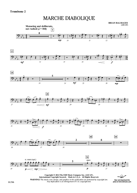 Marche Diabolique - Trombone 2