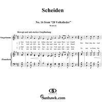 Scheiden - No. 16 from "28 Volkslieder"  WoO 32