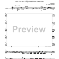 Fugue XIII from "The Well Tempered Clavier", BWV858b - Trumpet in B-flat