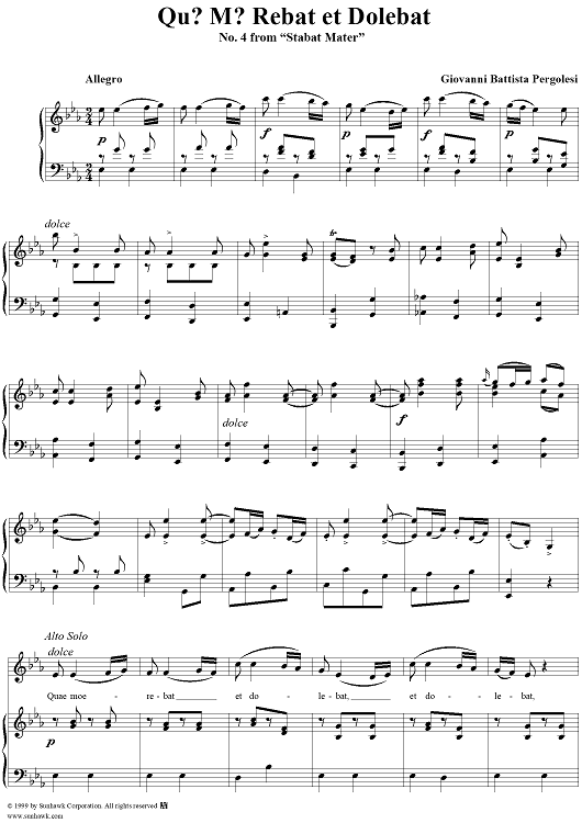 Stabat Mater, No. 4: Quæ mœrebat et dolebat