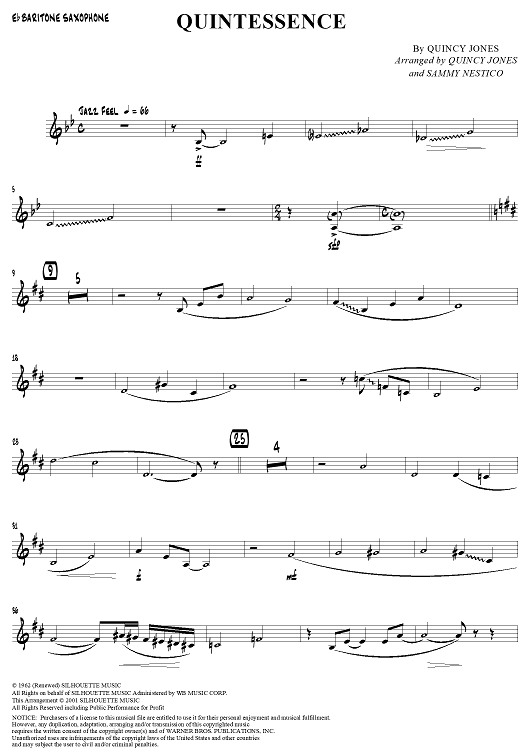Quintessence - Baritone Saxophone