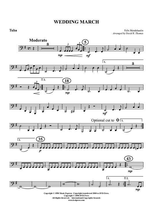 Wedding March - Tuba