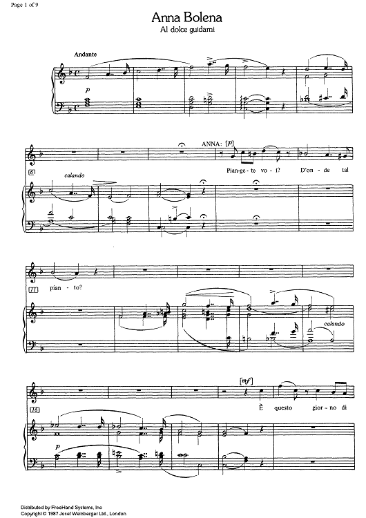 Al dolce guidami from Anna Bolena