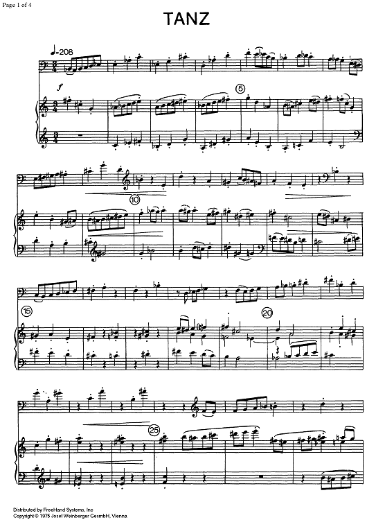 Tanz - Score