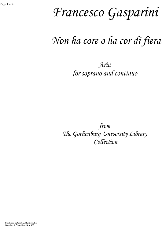 Non ha core o ha cor di fiera