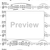 Minor Scales with Arpeggio - E-flat Instruments