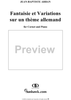 Fantaisie et Variations sur un thème allemand - Piano Score