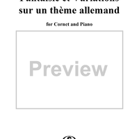 Fantaisie et Variations sur un thème allemand - Piano Score