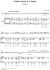 Violin Sonata in A Major, Movement 1 - Piano Score