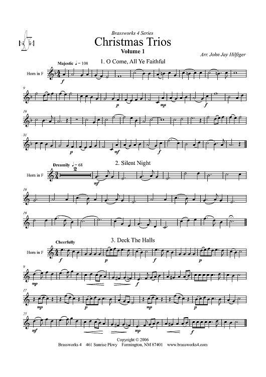 Christmas Trios, Volume 1 - Horn in F