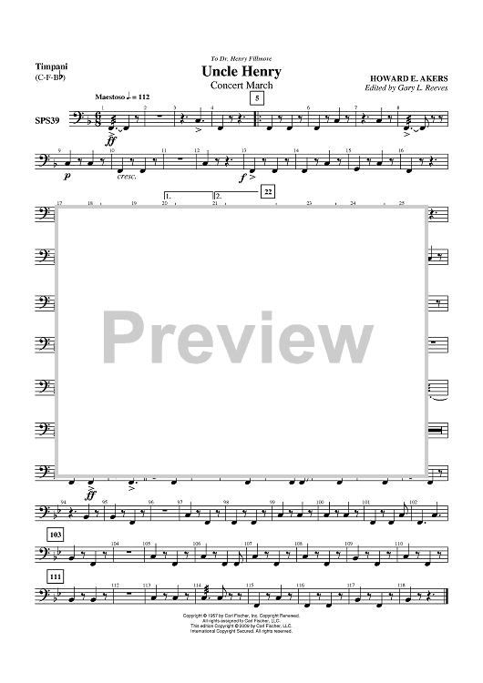 Uncle Henry - Timpani