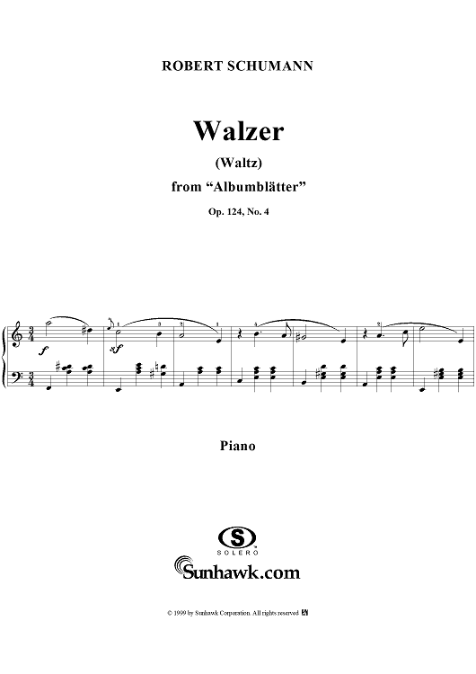 Albumblätter, No. 4: Walzer