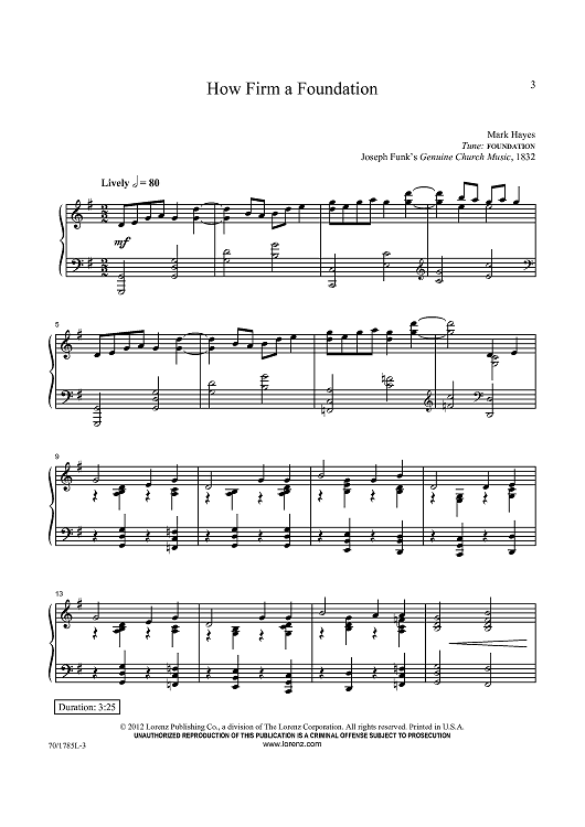 How Firm a Foundation