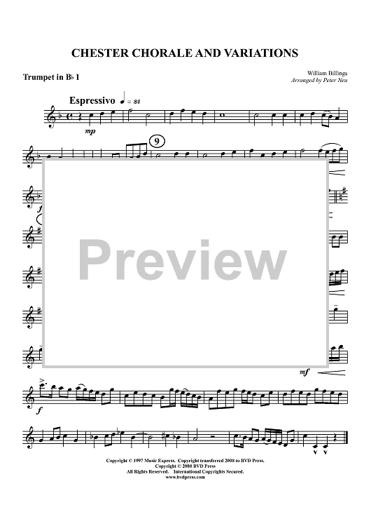 Chester Choral - Trumpet 1