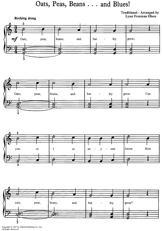 Oats, Peas, Beans... and Blues!