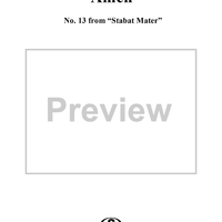 Stabat Mater, No. 13: Amen