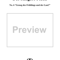 "Genug des Frühlings und der Lust!", No. 6 from "Des Sängers Fluch", Op. 139