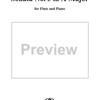 Sonata No. 5 in A Major - Piano/Score