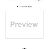 Sonata No. 1 in D major - Flute