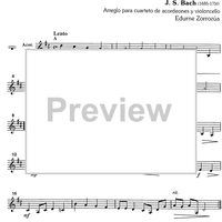 Famous Air from the Suite in D Major - Accordion 4