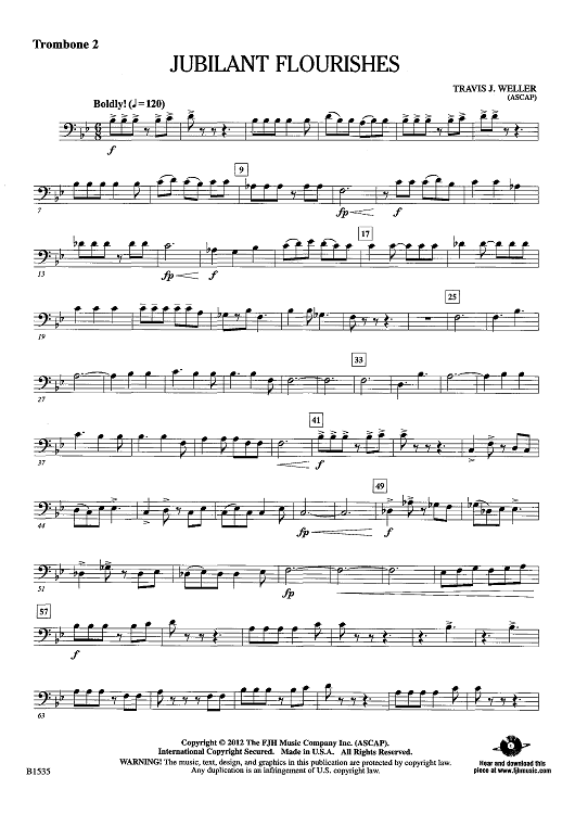 Jubilant Flourishes - Trombone 2