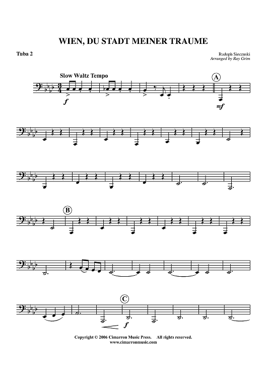 Wien, Du Stadt Meiner Traume - Tuba 2