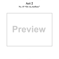 "Eh via, buffone", No. 15 from "Don Giovanni", Act 2, K527 - Full Score