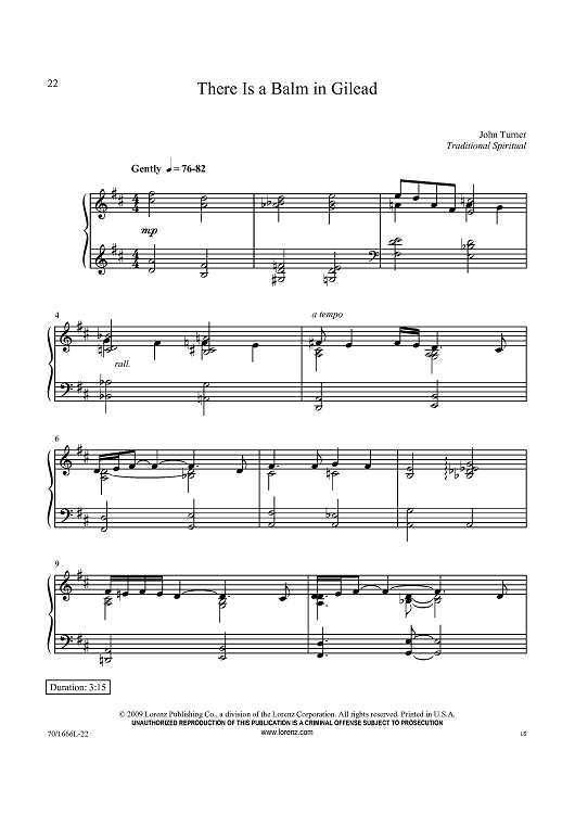 There Is a Balm in Gilead