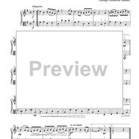 Bourree - from Sonata in G for Flute, Op. 1 #5