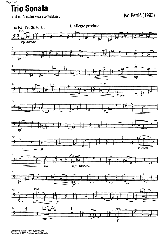 Trio Sonata - Double Bass
