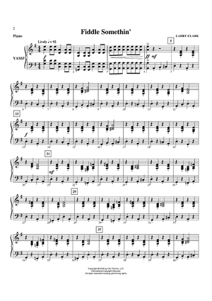 Fiddle Somethin' - Piano