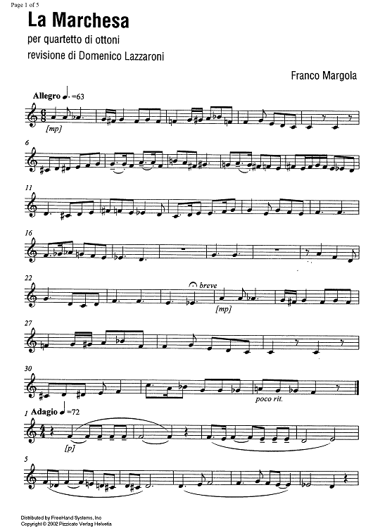 La Marchesa (The duchess) - Trumpet in C 2