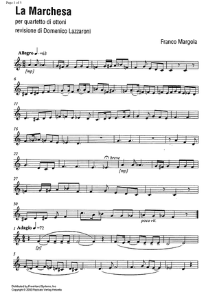 La Marchesa (The duchess) - Trumpet in C 2