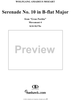 Serenade no. 10 in B-Flat Major, Movement 4, K361(K370a)  ("Gran Partita") - Full Score