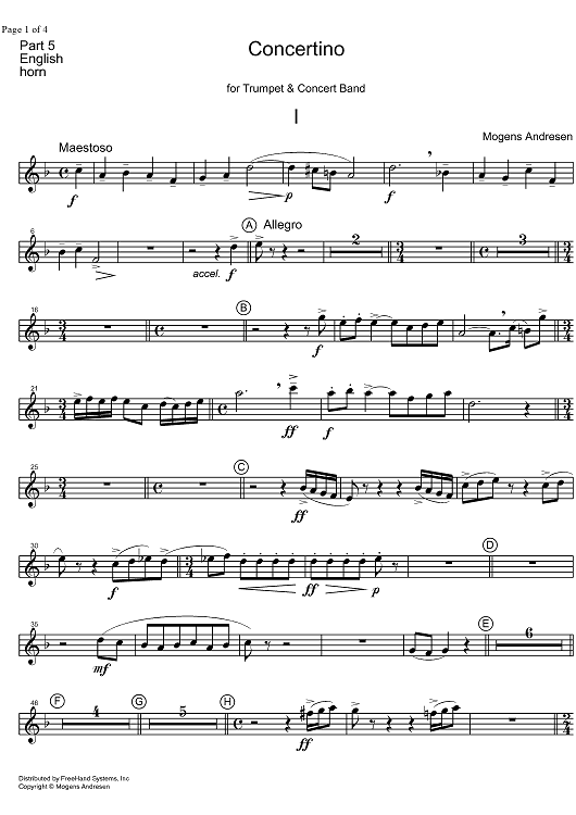 Concertino - English Horn