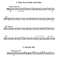 Three Lassen Songs - Trombone 3