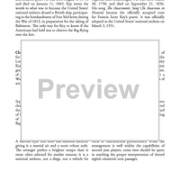 The Star-Spangled Banner - Score